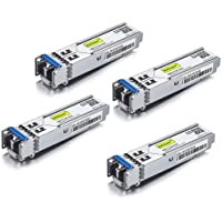Los mejores  - 10Gtek [4 Pack] Gigabit Módulo SFP Monomodo- 1000Base-LX SFP LC Transceiver- Compatible para Cisco GLC-LH-SMD- Ubiquiti…